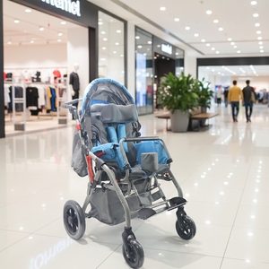 Poussette pour bébé atteint de paralysie cérébrale, fauteuil roulant manuel pliable pour enfants, fauteuil roulant CP - Product Image 6