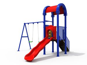 הגן להשתמש לילדים מעניינים מגרש משחקים לילדים עם נדנדה - Product Image 3