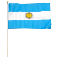 Drapeau imprimé en polyester 100D de 3x5 pieds, nouveau, de style argentin, pour la vente en gros