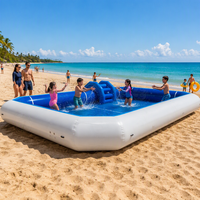 Terrain de volley-ball aquatique gonflable portable pliable Biribol Aqua Volley pour événements en plein air, plage, complexe hôtelier, activités sportives