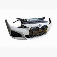 Parrilla Delantera de Segunda Mano de Alta Calidad, Ventilador y Radiador para BMW I4 G26, Parachoques OEM Completo