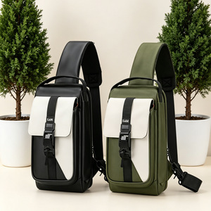 Lm Men's <b>Chest</b> Bag Waterproof Multi-functional Crossbody Bag For Travel Commuting Outdoor Use - Product Image 1
