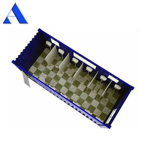 화장실 및 샤워 유닛이있는 맞춤형 20 피트 20ft 휴대용 스틸 욕실 배송 용기 - Product Image 3