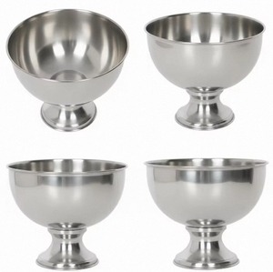 Elegante Centro de Mesa de Metal para Servir Frutas, Decoración de Mesa para Bodas y Hogar, Tazón de Pedestal Plateado de Lujo Hecho a Mano - Product Image 2