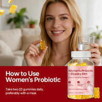 Gummies Probiotiques pour Femmes avec Orme Rouge et Ananas Tropical Hawaïen pour la Santé Intestinale – Fabricant OEM de Suppléments pour la Santé Intestinale