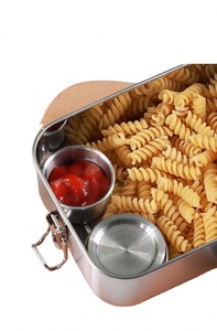 Hộp Đựng Gia Vị Và Đồ Ăn Nhẹ Bằng Thép Không Gỉ Đĩa Nước Sốt Nhỏ Có Nắp Kim Loại Để Di Chuyển Hộp Ăn Trưa Cốc Nhúng Salad - Product Image 2