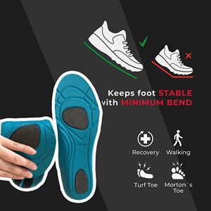 Plantilla deportiva transpirable de arco de pie <span class=keywords><strong>Vktry</strong></span> Vk Plantillas de rendimiento de fibra de carbono - Product Image 3