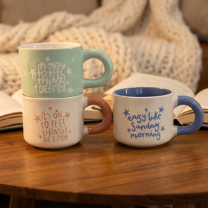 Mug en céramique de porcelaine, style minimaliste moderne, éco-responsable, best-seller, design créatif nordique, mignon, compatible micro-ondes - Product Image 2