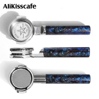 Porte-filtre à café sans fond CNC Lay-Flat 51mm 54mm 58mm pour machine à expresso DeLonghi Breville E61, accessoires et outils de barista