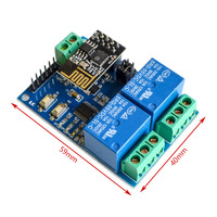 5V ESP8266 ESP-01 Modul Relai WiFi 2 Saluran Modul Relai 2 Saluran untuk Pengontrol Aplikasi Telepon Rumah Pintar IOT