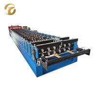 Machine de formage à froid de profilés de plancher en acier de Chine, haute vitesse, automatique, avec cisaillement hydraulique pour système de plancher de bâtiment en acier
