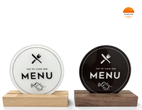 Carte de menu numérique en acrylique RXS avec NFC : Voir le menu en tapotant, commande sans contact pour restaurants, hôtels, fournisseurs en gros – En stock