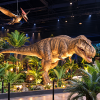 Dinosaure animatronique en silicone sur mesure, simulé, à commande par servomoteur, fabriqué sur mesure pour le centre National Geographic