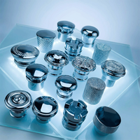 Bouchon de flacon de parfum OEM de luxe en alliage de zinc et acier inoxydable de 15 mm, logo personnalisé, usinage CNC, brochage par électroérosion à fil pour l'usinage
