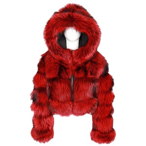 Plus Size Oversized Fox <strong>Fur</strong> Layered Hooded <strong>Bolero</strong> Faux <strong>Fur</strong> Cropped <strong>Jacket</strong> Luxury Spring Fashion <strong>Jacket</strong> - Product Image 5