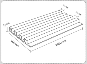 Panneau mural en <span class=keywords><strong>bois</strong></span> de chêne Revêtement WPC - Product Image 3