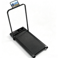 Tapis de marche électrique portable sous table avec accoudoirs, écran LCD, support de téléphone, inclinaison automatique, fitness à domicile