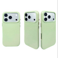 Étui de téléphone magnétique en cuir PU de qualité supérieure pour iPhone 18 Pro Max, style uni, doublure douce floquée, protection antichoc