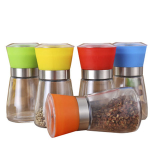 180ml Manual <b>Salt</b> and Pepper Grinder Set - Adjustable Ceramic Mill for <b>Coarse</b> to Fine Seasoning, Kitchen Essential - Product Image 1