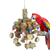 Jouet à mâcher naturel en bois de poivre pour grand perroquet, jouet à déchirer pour perroquet, jouet en bois pour cage à oiseaux