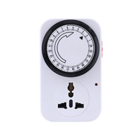 Soket Timer Mekanis Multi-fungsi Universal Outlet Plug in Timer Switch Siklus Harian Timer Mekanis yang Dapat Diprogram untuk Rumah