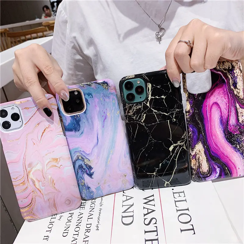 Marble Phone Case For iPhone 14 13 12 11 Pro max Fashion Abstract Art Marble Case For iPhone 8/7/XS Max/XR Hard PC Back Cover