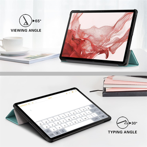 Funda abatible de cuero para <span class=keywords><strong>Samsung</strong></span> <span class=keywords><strong>Galaxy</strong></span> TAB A8 10,5 pulgadas X205/X205 <span class=keywords><strong>2021</strong></span> tableta plegable funda magnética para libro - Product Image 3