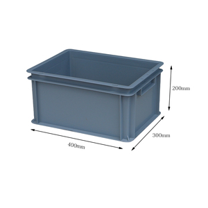 Eu4320 phong cách rắn PP nhựa Crate-Stackable hậu cần lưu trữ và vận chuyển hộp - Product Image 1