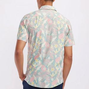Camisa Hawaiana de Hombre con Botones y Solapa, Transpirable y Suave al Tacto, Camisa de Lino Personalizada - Product Image 4