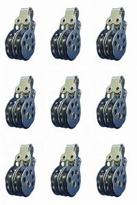 ステンレス鋼316海洋ワイヤーローププーリーセーリングブロックカヤックダブルナイロン旋回プーリー25mmカヤックヨットボートハードウェア - Product Image 2