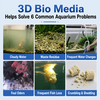 Media Filter Akuarium Kubus Keramik Bio Berpori 3D Rumah Bakteri Media Filter Biologis untuk Akuarium Air Tawar dan Air Laut