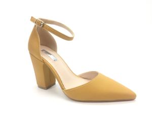 2023 scarpe da donna stile gomma pianura primavera estate caviglia nabuk materiale PU tacco a blocco Super alto punta a punta donna donna - Product Image 3