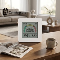 ZenMeasure MHO-H305, Medidor Portátil de Calidad del Aire, Detector de Formaldehído HCHO con Monitor de Temperatura y Humedad, 1 Año de Garantía