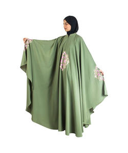 Nouveau style Longue abaya personnalisée de grande taille élégante en polyester à imprimé floral pour femmes en vente en gros - Product Image 4