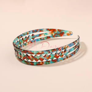 MiDairy-diademas de 37mm con logo para mujer, accesorios para el cabello, diadema de lujo de acetato de celulosa para niña - Product Image 3