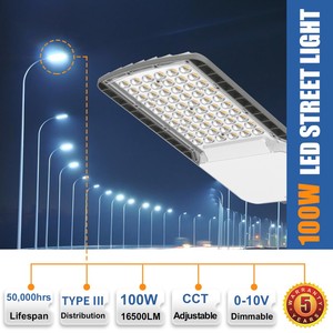 Éclairage routier extérieur OEM ODM en aluminium, étanche IP65, 100W 150W 200W 250W, lampadaires LED, éclairages LED de type shoebox - Product Image 3