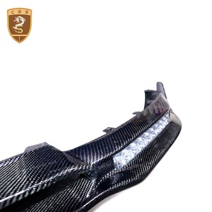 Accesorios del coche de fibra de carbono labio delantero para Masera-ti Levante modificación Mansor estilo difusor frontal - Product Image 6