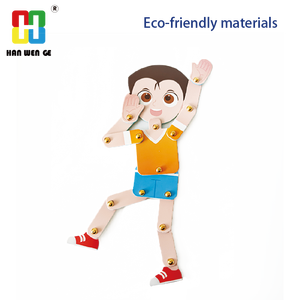 Kit de Modelo del Cuerpo Humano Hanwenge de EVA, Articulaciones Móviles Suaves, Juguete de Anatomía, Rompecabezas Educativo STEM para Niños, Aprendizaje de Ciencias Médicas - Product Image 1
