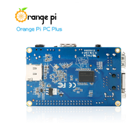 Carte de développement Orange Pi PC Plus 1G + 8G EMMC 100M Ethernet/WiFi/Caméra/MIC/IR compatible Android/Ubuntu/Debian