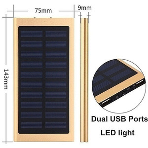 Banque d'alimentation <span class=keywords><strong>solaire</strong></span> ultra-mince 20000 mAh avec lampe de poche LED intégrée et logo personnalisé pour iPhone et <span class=keywords><strong>Samsung</strong></span> - Product Image 6
