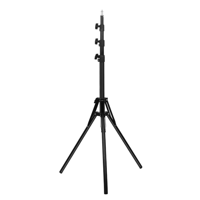 Puluz Reverse Foldable 3 Sections 1.8m Height Tripod Mount Holder for Vlogging Video Light Live Broadcast Kits