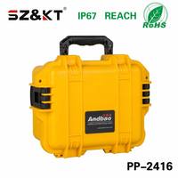 Boîtier de batterie en plastique PP rigide fabriqué en usine, étanche IP67, antichoc, boîte de rangement portable pour station d'alimentation avec mousse prédécoupée