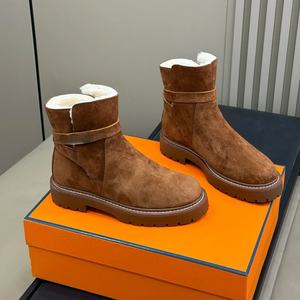 Botas de Nieve Unisex de Edición de Alta Gama para Otoño/Invierno, con Cordones, Suela Gruesa, Cómodas, con Aumento de Altura y Forro de Lana - Product Image 1