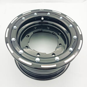 Pièces ATV UTV <span class=keywords><strong>Raptor</strong></span> 700 Banshee <span class=keywords><strong>350</strong></span> YFZ450 450r LTZ400 10X5 Jantes de course en aluminium Beadlock avec anneau noir fraisé - Product Image 2