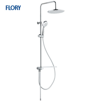 Colonna Doccia kit de douche de salle de bain 50 acier inoxydable multi chrome moderne contemporain appartement ensemble de douche mural ODM + OEM