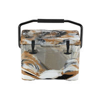 Glacière rotomoulée camouflage 25QT avec poignée de transport, motif personnalisé, en LLDPE isolé, pour camping et pêche