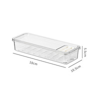 Lot de boîtes de rangement modernes et personnalisables pour réfrigérateur, design détachable, en plastique transparent pour fruits frais
