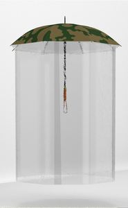 Paraguas Recto de Diseño Clásico Totalmente Cerrado con Bastón Transparente Impermeable y Resistente para Viajes, de Tela Poe - Product Image 2