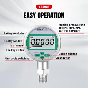 Manomètre numérique en acier inoxydable avec technologie de capteur avancée, mesure de pression de gaz à 0,5 %, retour en temps réel - Product Image 5