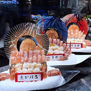 Plato decorativo hueco de plástico para sashimi, con diseño de miel y dulzura, para hoteles, restaurantes y presentación artística de alimentos. - Product Image 2